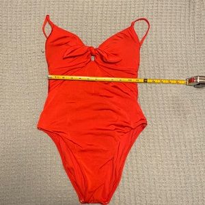 Trina Turk size 8 Red bathing suit